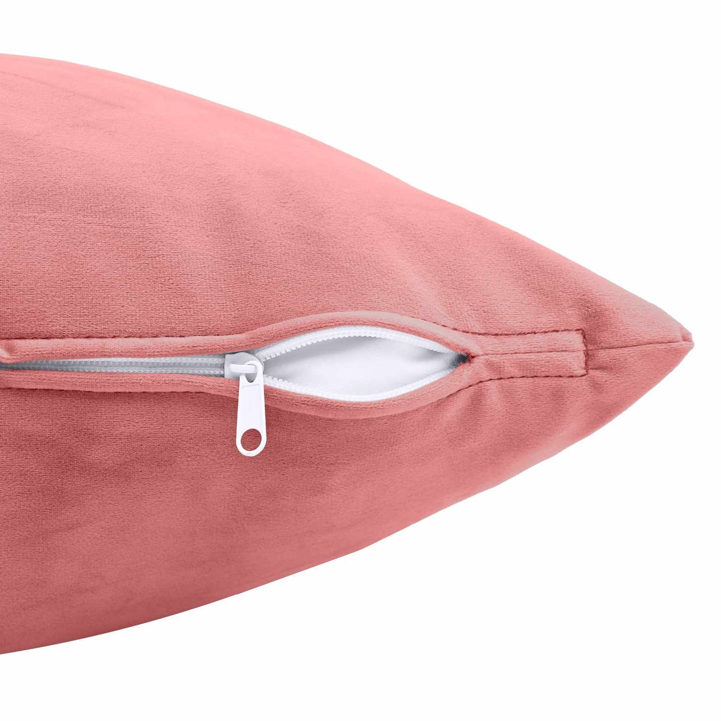 Cushion Cover 2 pcs HEERLEN Pink 50 x 70 cm Velvet