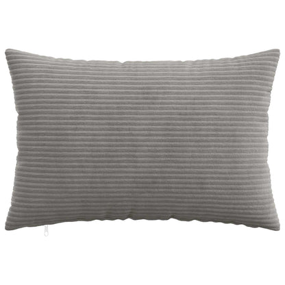 Cushion Cover 6 pcs HEERLEN Light Grey 50 x 70 cm Corduroy