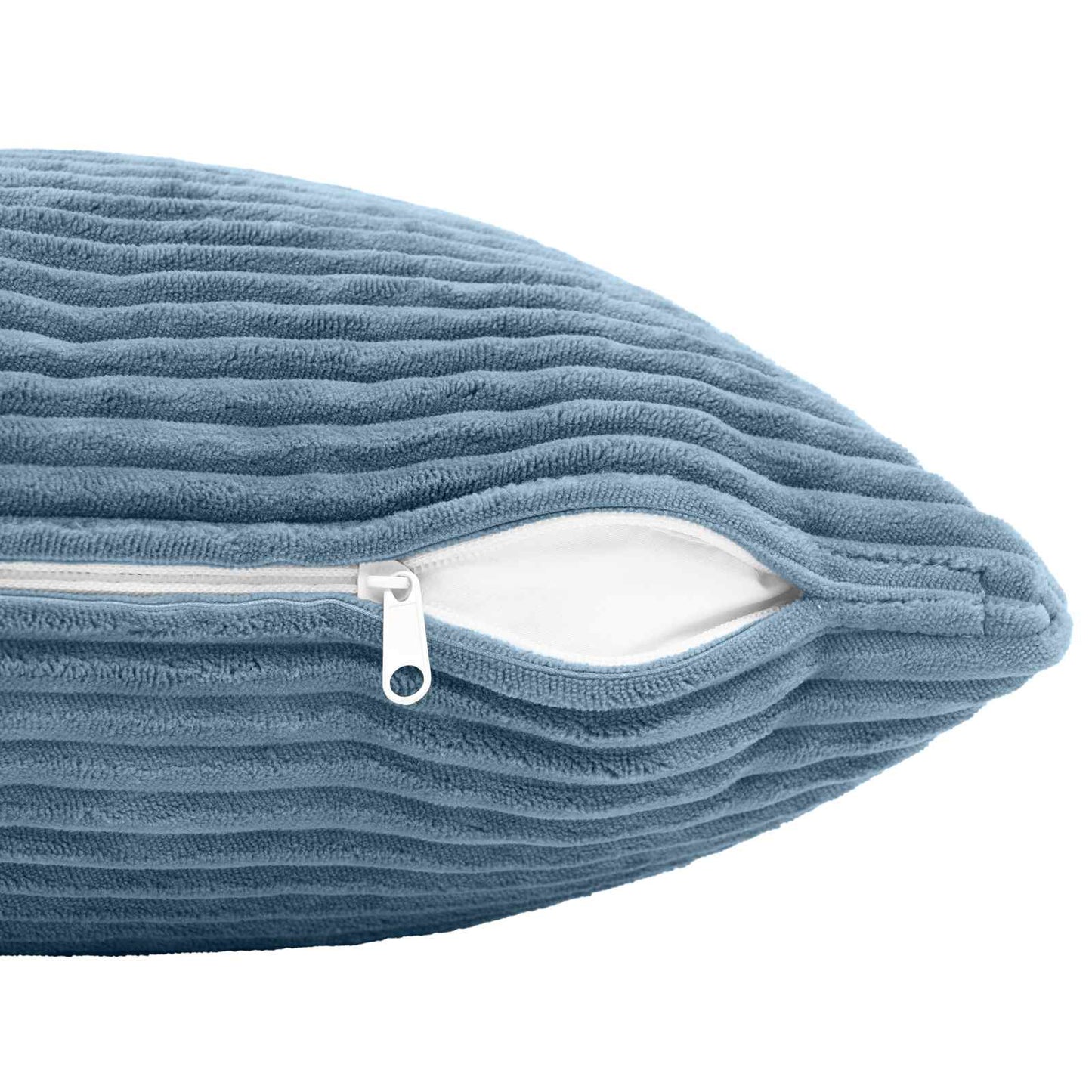 Cushion Cover 6 pcs HEERLEN Blue 50 x 70 cm Corduroy