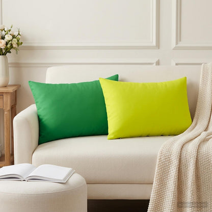 Cushion Cover 6 pcs HEERLEN Green 50 x 80 cm Polyester
