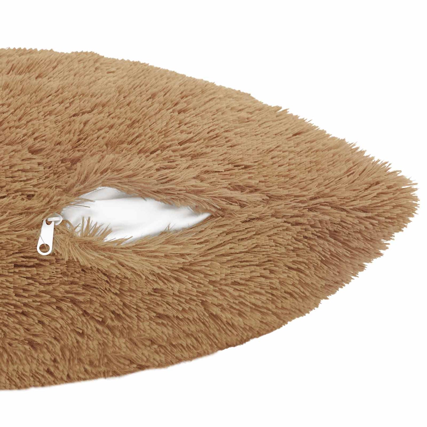 Cushion Cover 6 pcs HEERLEN Taupe 50 x 70 cm PV Fleece
