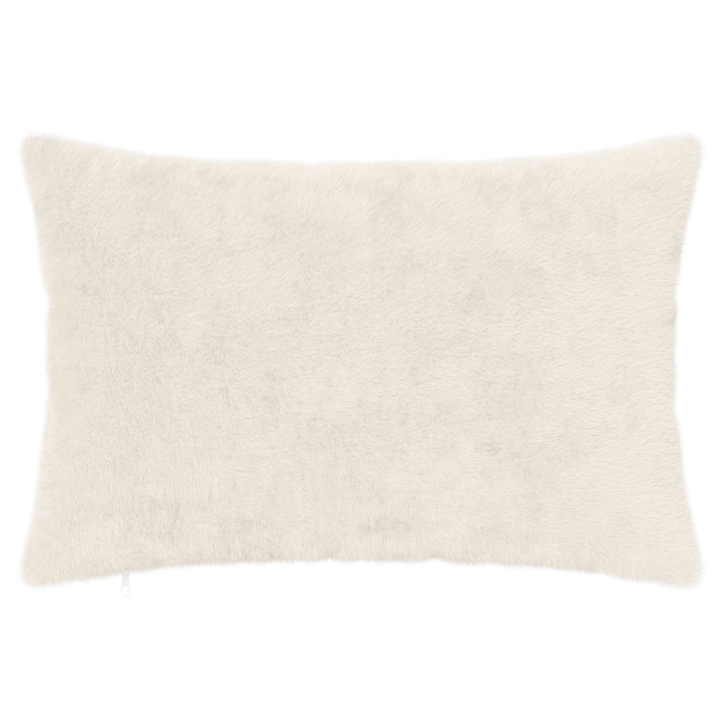 Cushion Cover 6 pcs HEERLEN White 50 x 70 cm Faux Rabbit Fur