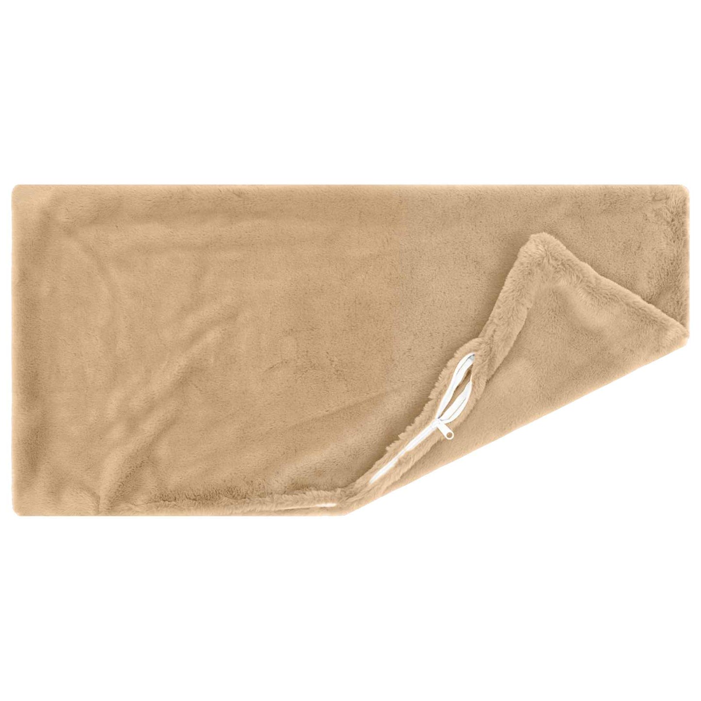 Cushion Cover 2 pcs HEERLEN Cream 50 x 70 cm Faux Rabbit Fur