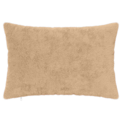 Cushion Cover 2 pcs HEERLEN Cream 50 x 70 cm Faux Rabbit Fur