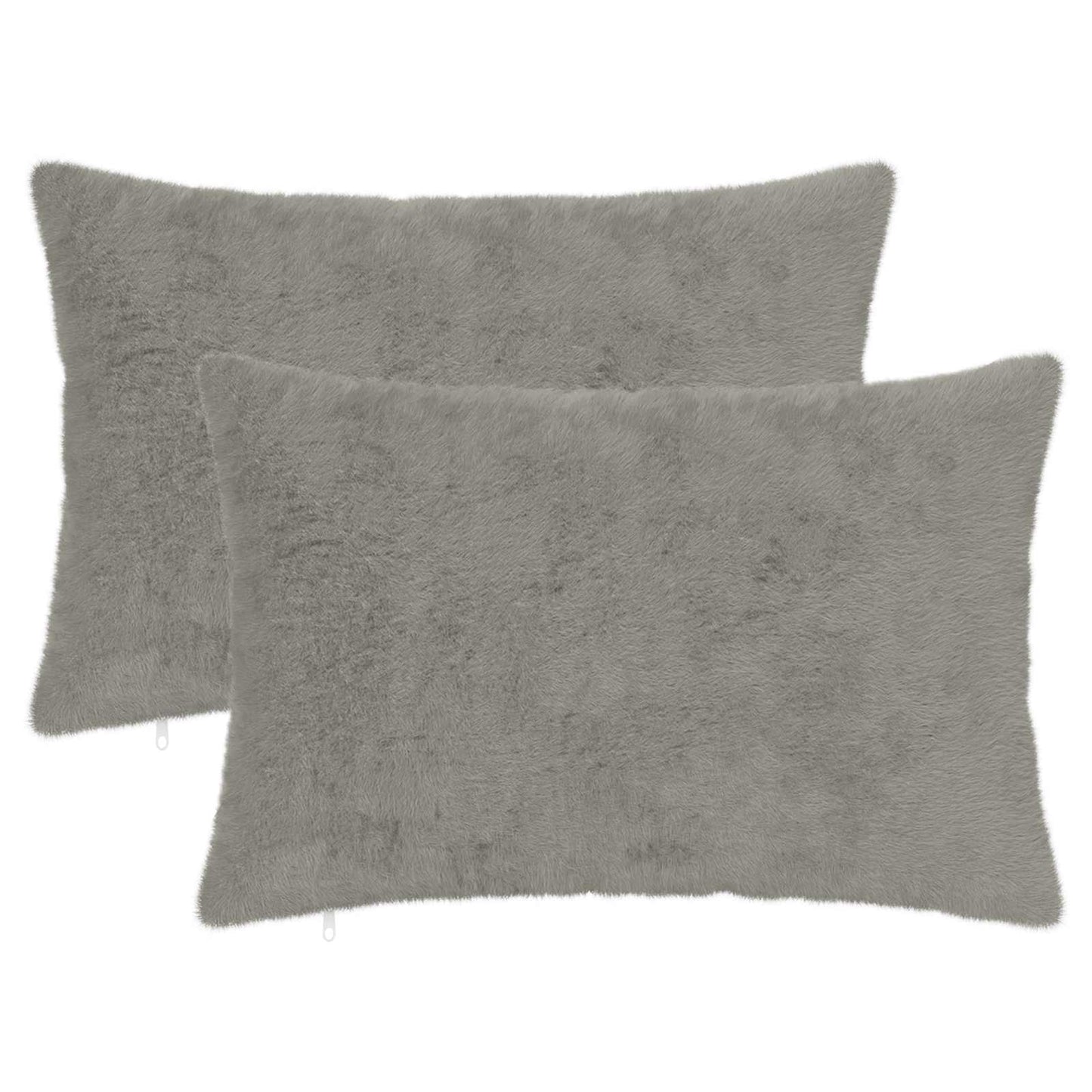 Cushion Cover 2 pcs HEERLEN Light Grey 50 x 70 cm