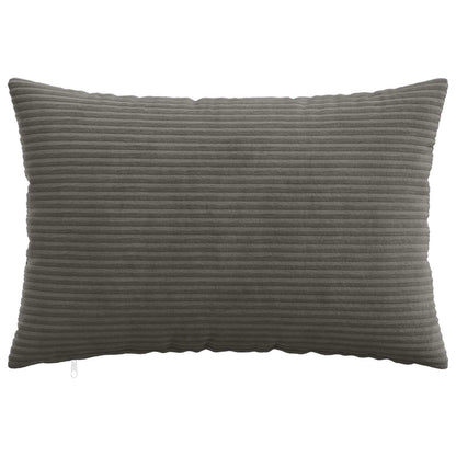 Cushion Cover 6 pcs HEERLEN Dark Grey 50 x 75 cm Corduroy