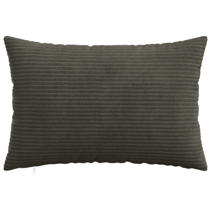 Cushion Cover 6 pcs HEERLEN Anthracite 50 x 75 cm Corduroy