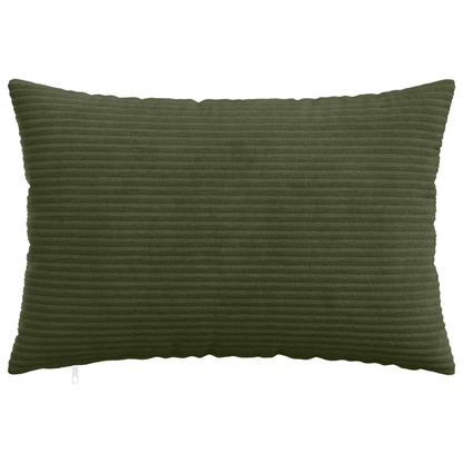 Cushion Cover 6 pcs HEERLEN Green 50 x 75 cm Corduroy