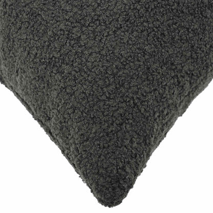 Cushion Cover 6 pcs HEERLEN Dark Grey 50 x 75 cm Bouclé