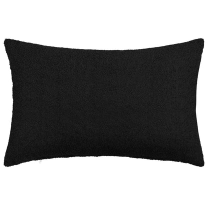 Cushion Cover 6 pcs HEERLEN Black 50 x 75 cm Bouclé