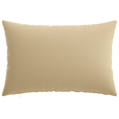 Cushion Cover 6 pcs HEERLEN Beige 50 x 75 cm Polyester