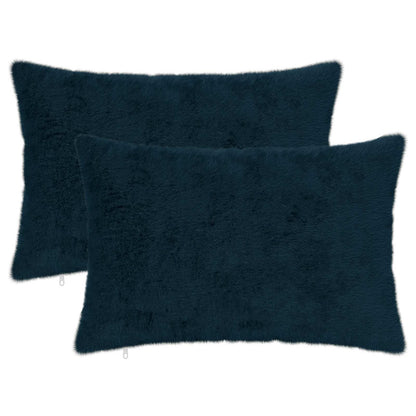 Cushion Cover 2 pcs HEERLEN Navy Blue 50 x 75 cm