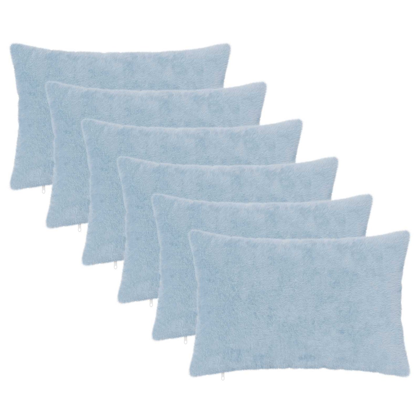 Cushion Cover 6 pcs HEERLEN Light Blue 50 x 75 cm