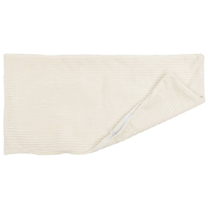 Cushion Cover 6 pcs HEERLEN Cream 50 x 80 cm Corduroy