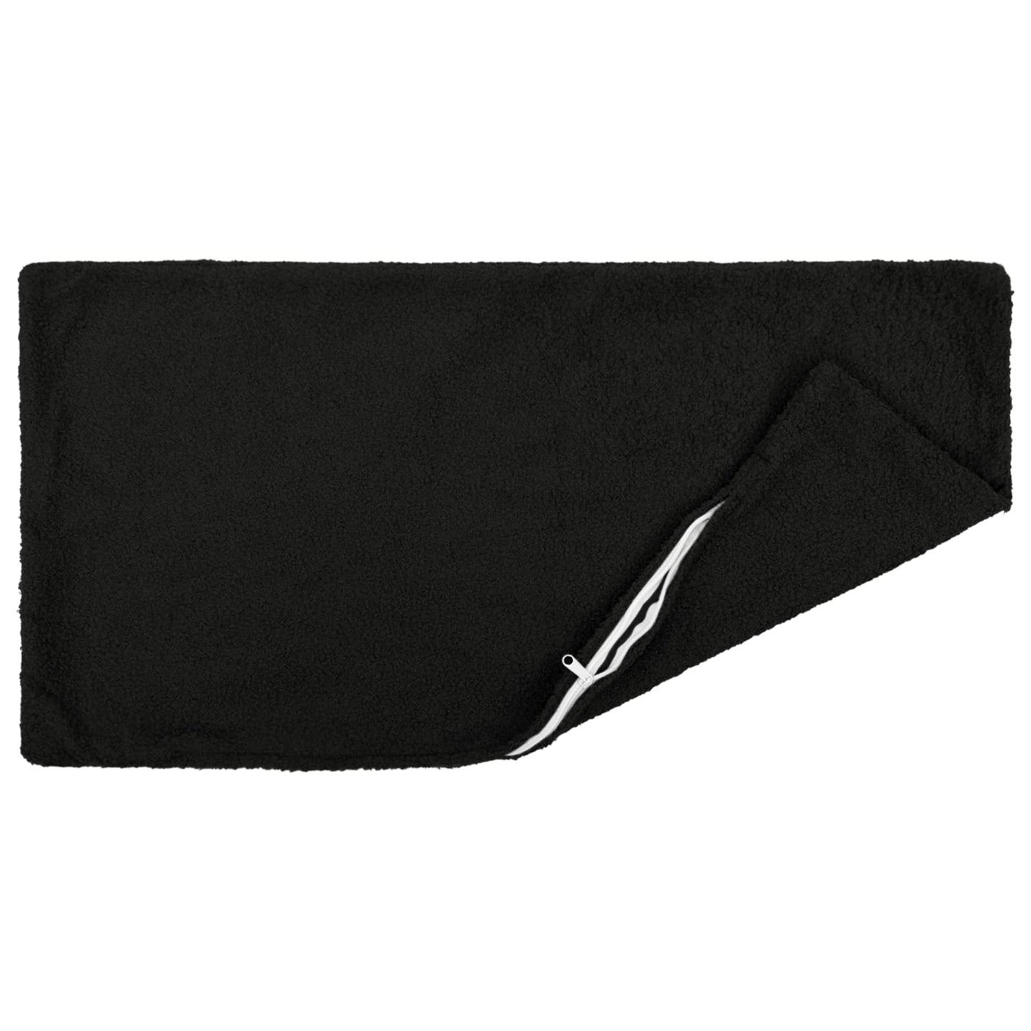 Cushion Cover 6 pcs HEERLEN Black 50 x 80 cm Bouclé