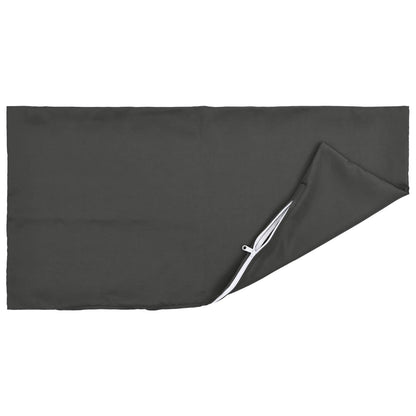 Cushion Cover 2 pcs HEERLEN Anthracite 50 x 80 cm Polyester
