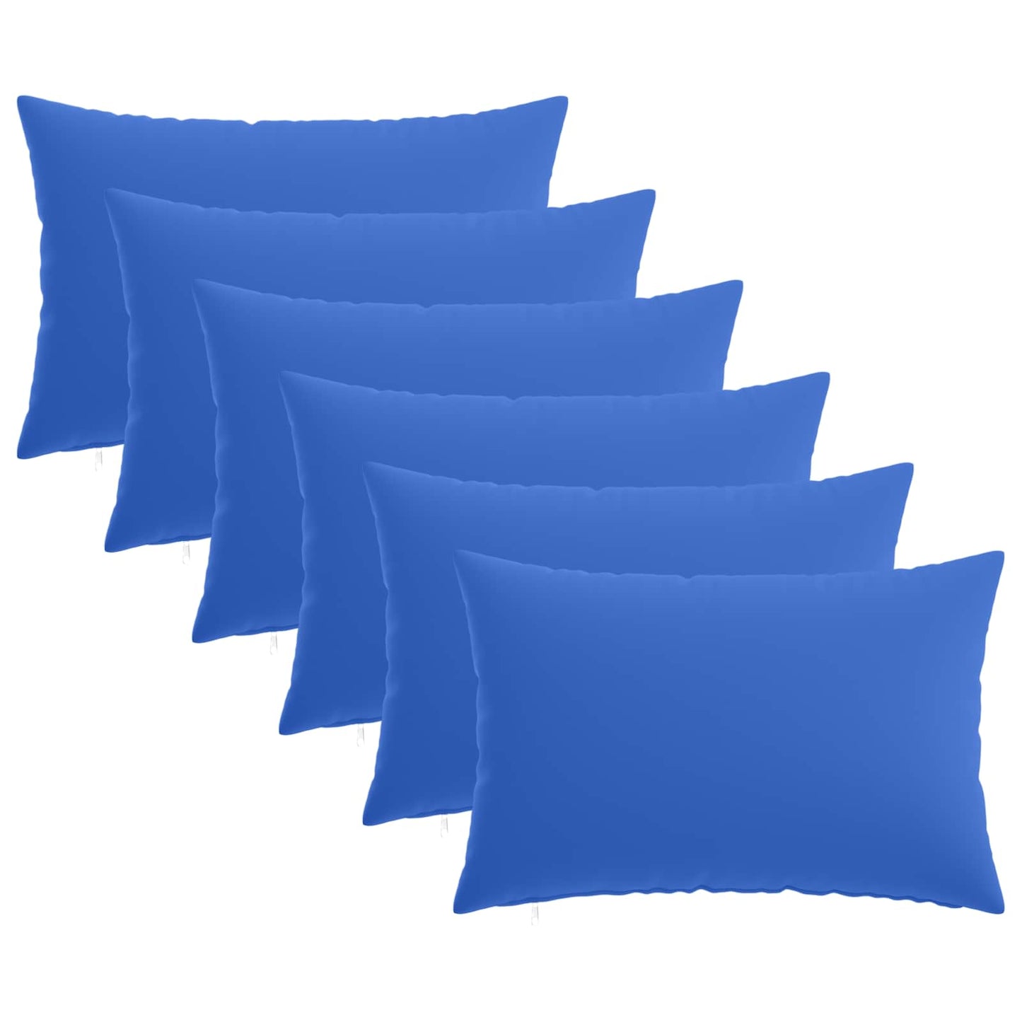 Cushion Cover 6 pcs HEERLEN Royal Blue 50 x 80 cm Polyester