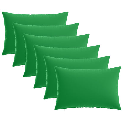 Cushion Cover 6 pcs HEERLEN Green 50 x 80 cm Polyester