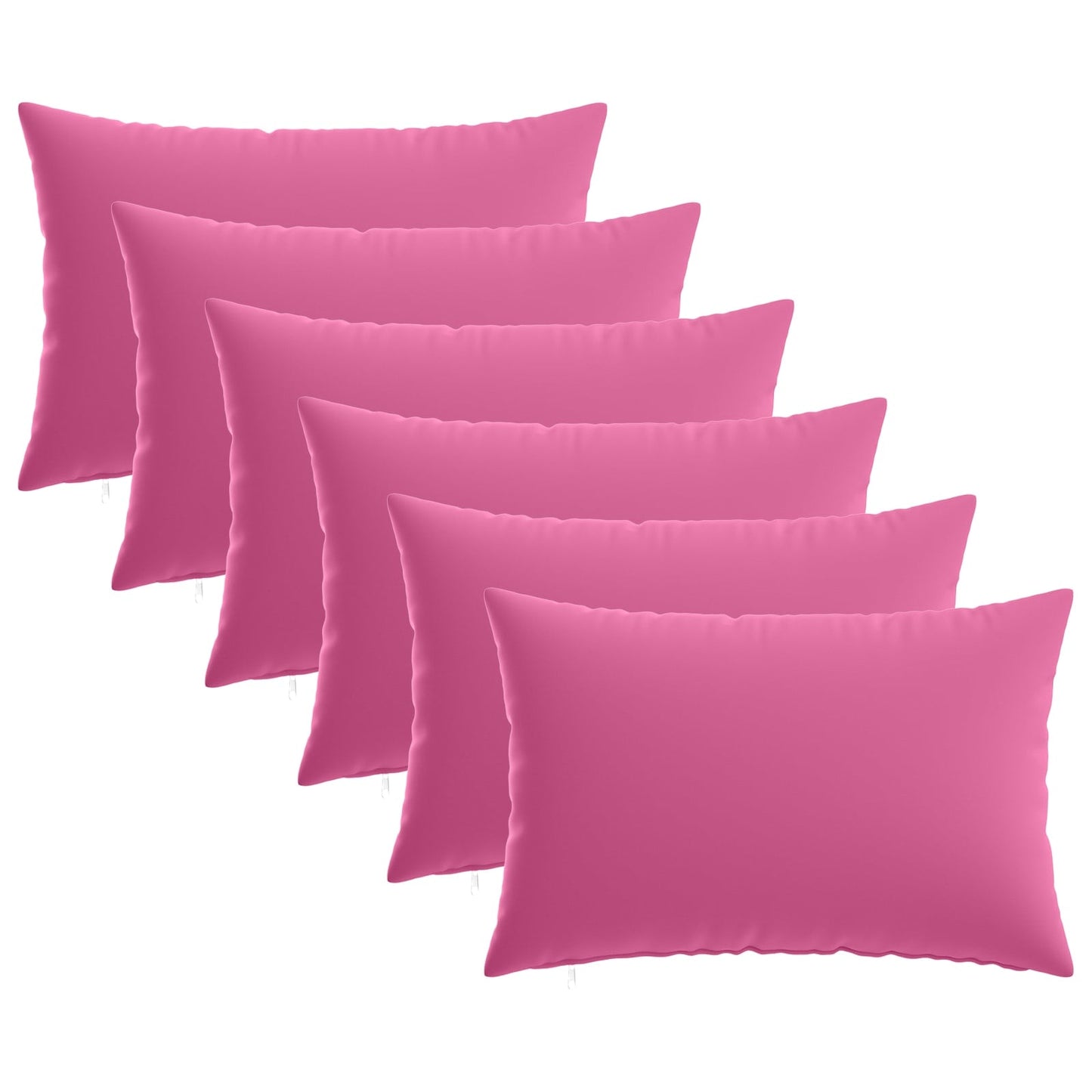 Cushion Cover 6 pcs HEERLEN Pink 50 x 80 cm Polyester