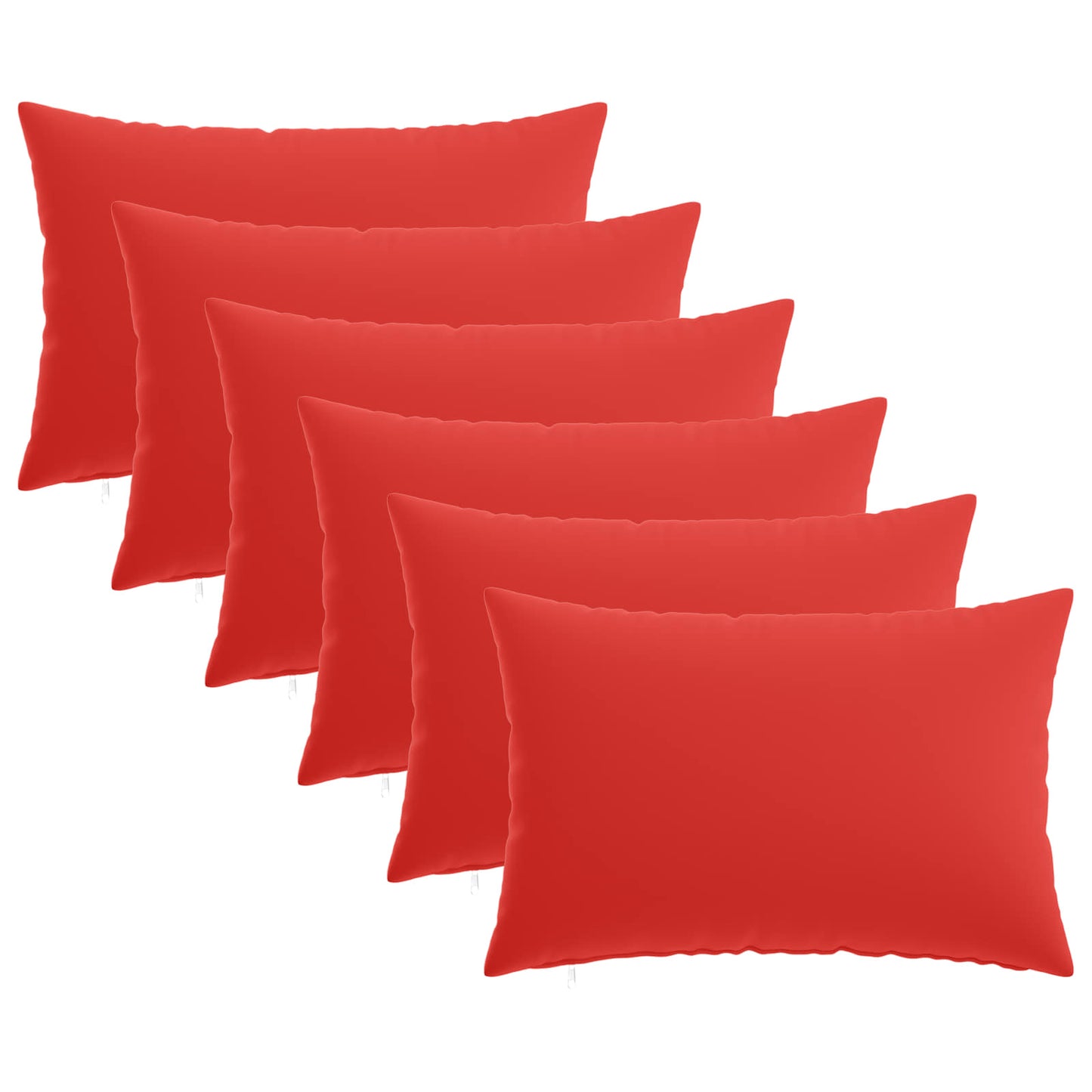 Cushion Cover 6 pcs HEERLEN Red 50 x 80 cm Polyester