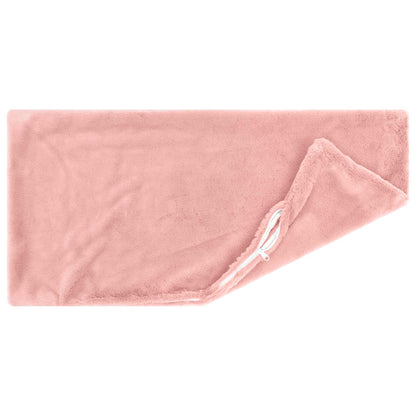 Cushion Cover 2 pcs HEERLEN Pink 50 x 80 cm Faux Rabbit Fur