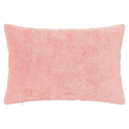 Cushion Cover 2 pcs HEERLEN Pink 50 x 80 cm Faux Rabbit Fur