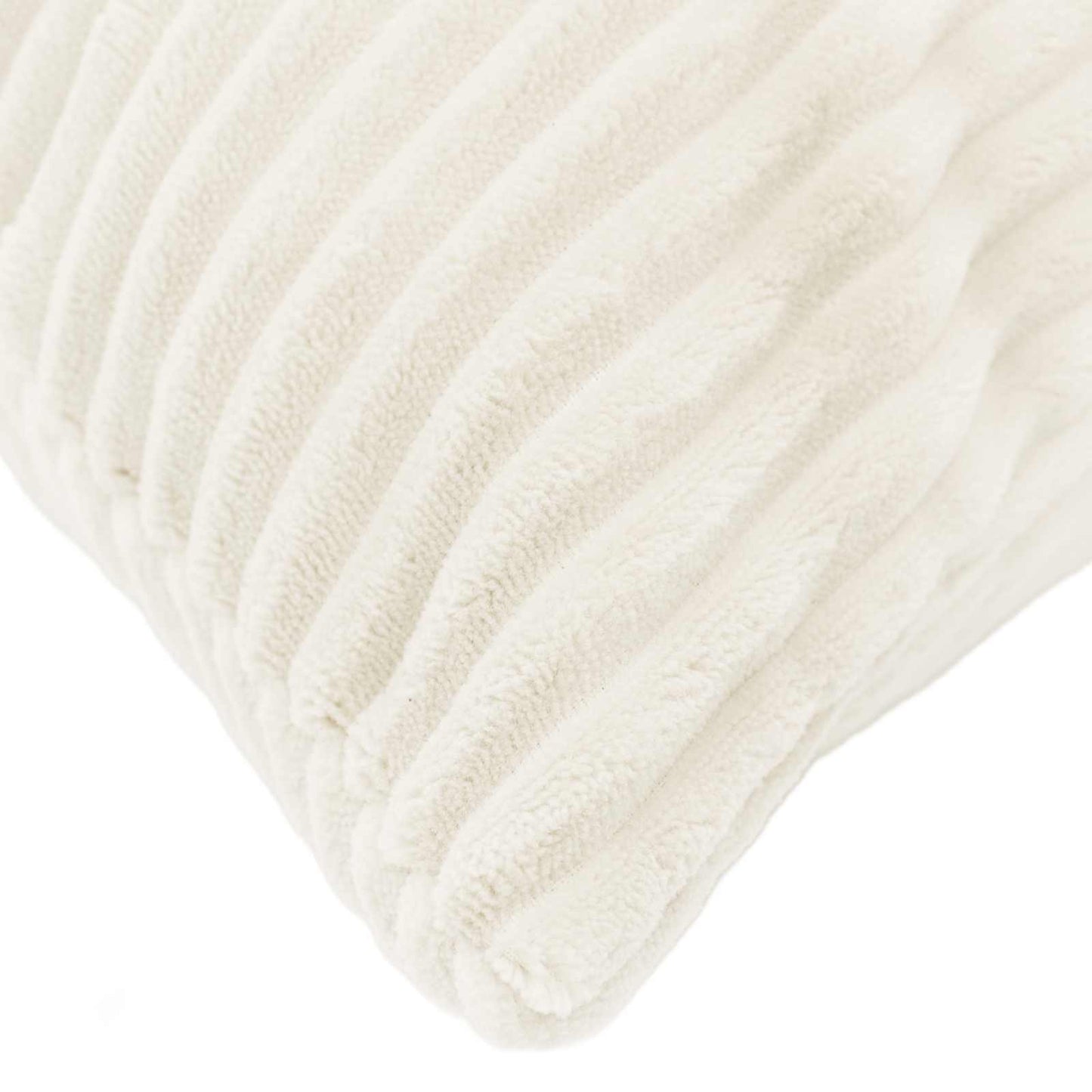 Cushion Cover 6 pcs HEERLEN Cream 55 x 55 cm Corduroy