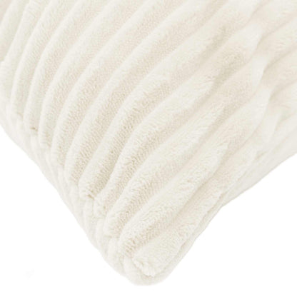 Cushion Cover 6 pcs HEERLEN Cream 55 x 55 cm Corduroy