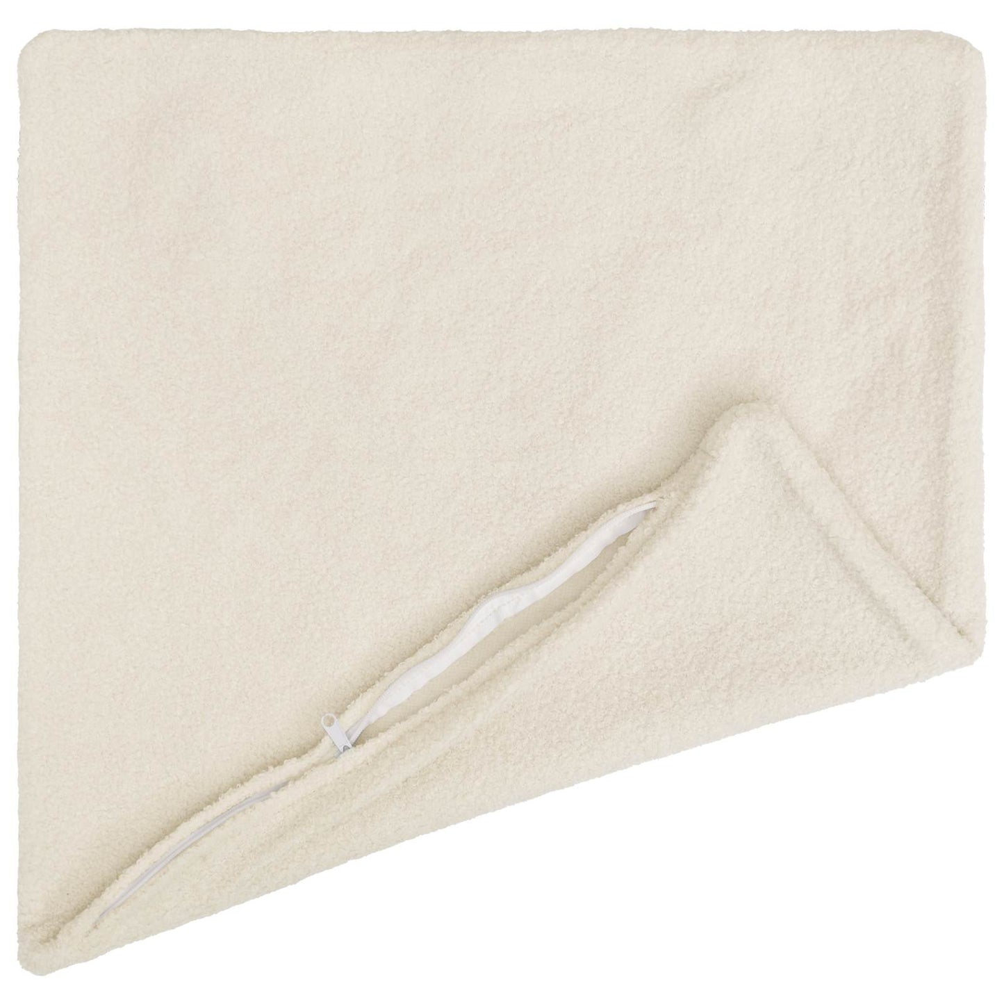 Cushion Cover 6 pcs HEERLEN Cream 55 x 55 cm Bouclé