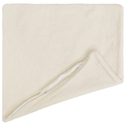 Cushion Cover 6 pcs HEERLEN Cream 55 x 55 cm Bouclé