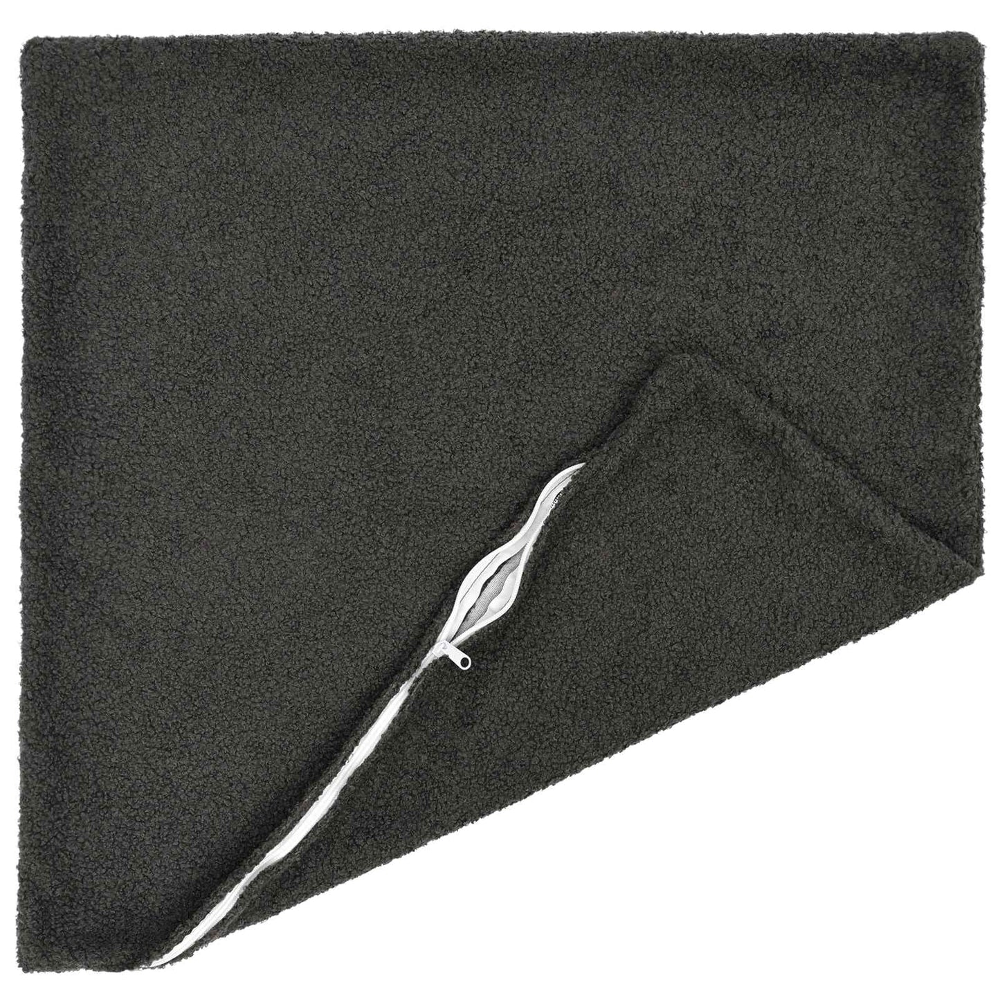 Cushion Cover 6 pcs HEERLEN Dark Grey 55 x 55 cm Bouclé