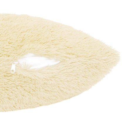 Cushion Cover 6 pcs HEERLEN Cream 55 x 55 cm PV Fleece