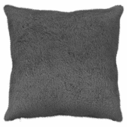Cushion Cover 2 pcs HEERLEN Dark Grey 55 x 55 cm