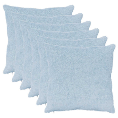Cushion Cover 6 pcs HEERLEN Light Blue 55 x 55 cm