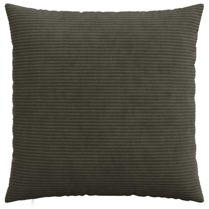 Cushion Cover 6 pcs HEERLEN Anthracite 60 x 60 cm Corduroy