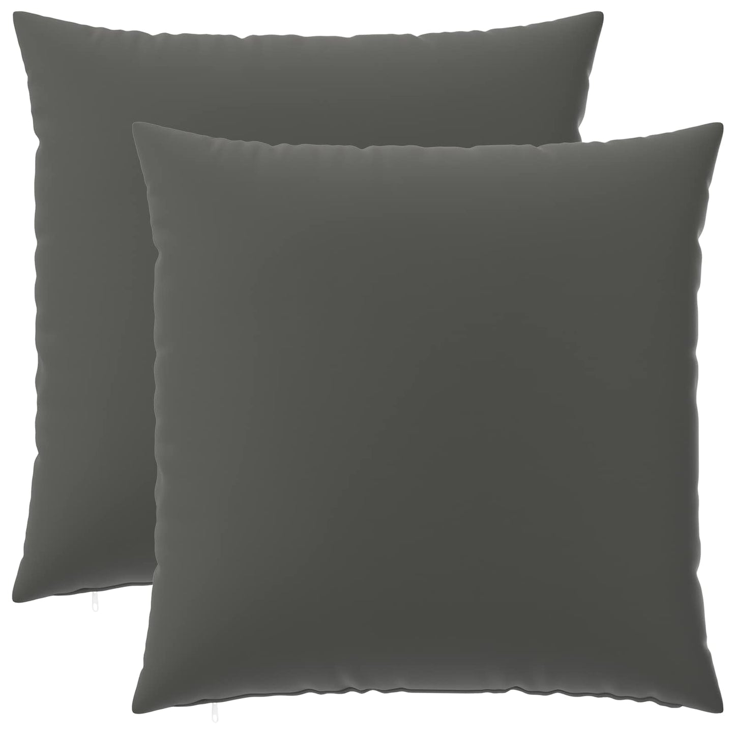 Cushion Cover 2 pcs HEERLEN Anthracite 60 x 60 cm Polyester