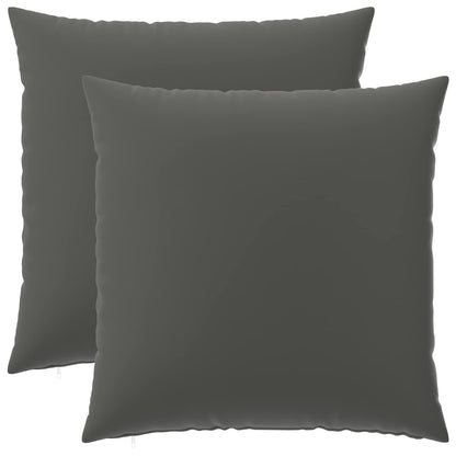Cushion Cover 2 pcs HEERLEN Anthracite 60 x 60 cm Polyester