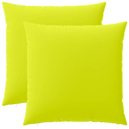 Cushion Cover 2 pcs HEERLEN Bright Green 60 x 60 cm Polyester