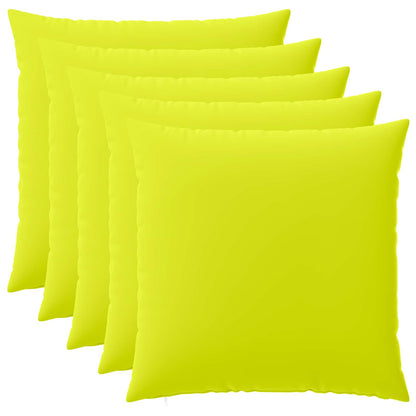 Cushion Cover 6 pcs HEERLEN Bright Green 60 x 60 cm Polyester
