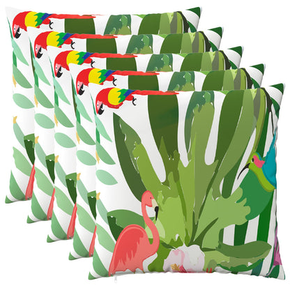 Cushion Cover 6 pcs HEERLEN Multicolour 60 x 60 cm Polyester
