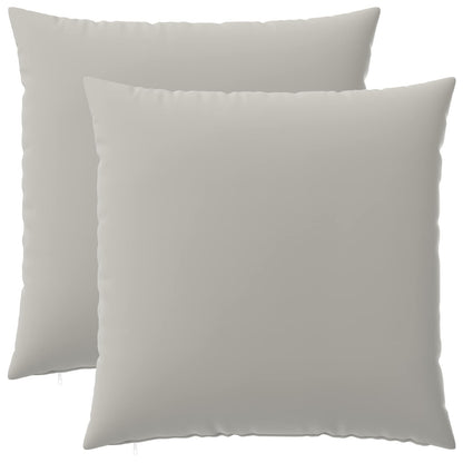 Cushion Cover 2 pcs HEERLEN Grey 60 x 60 cm Polyester
