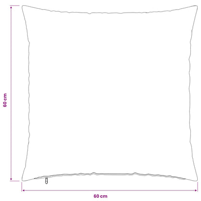 Cushion Cover 6 pcs HEERLEN Wine Red 60 x 60 cm Polyester