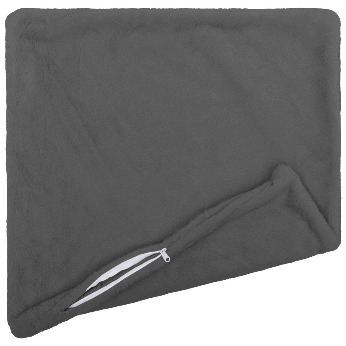 Cushion Cover 2 pcs HEERLEN Dark Grey 60 x 60 cm