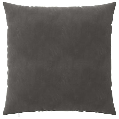 Cushion Cover 2 pcs HEERLEN Dark Grey 65 x 65 cm Velvet