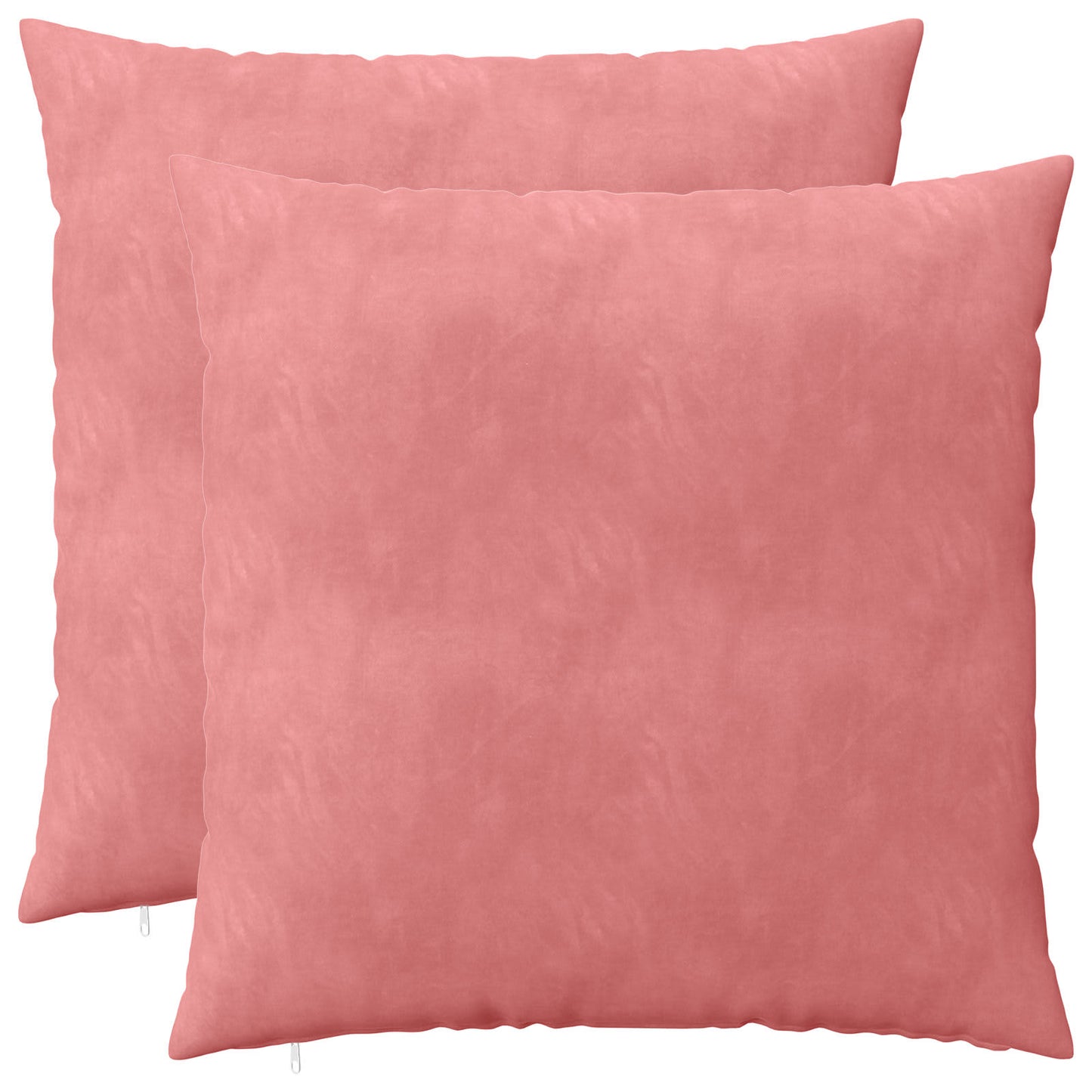 Cushion Cover 2 pcs HEERLEN Pink 65 x 65 cm Velvet