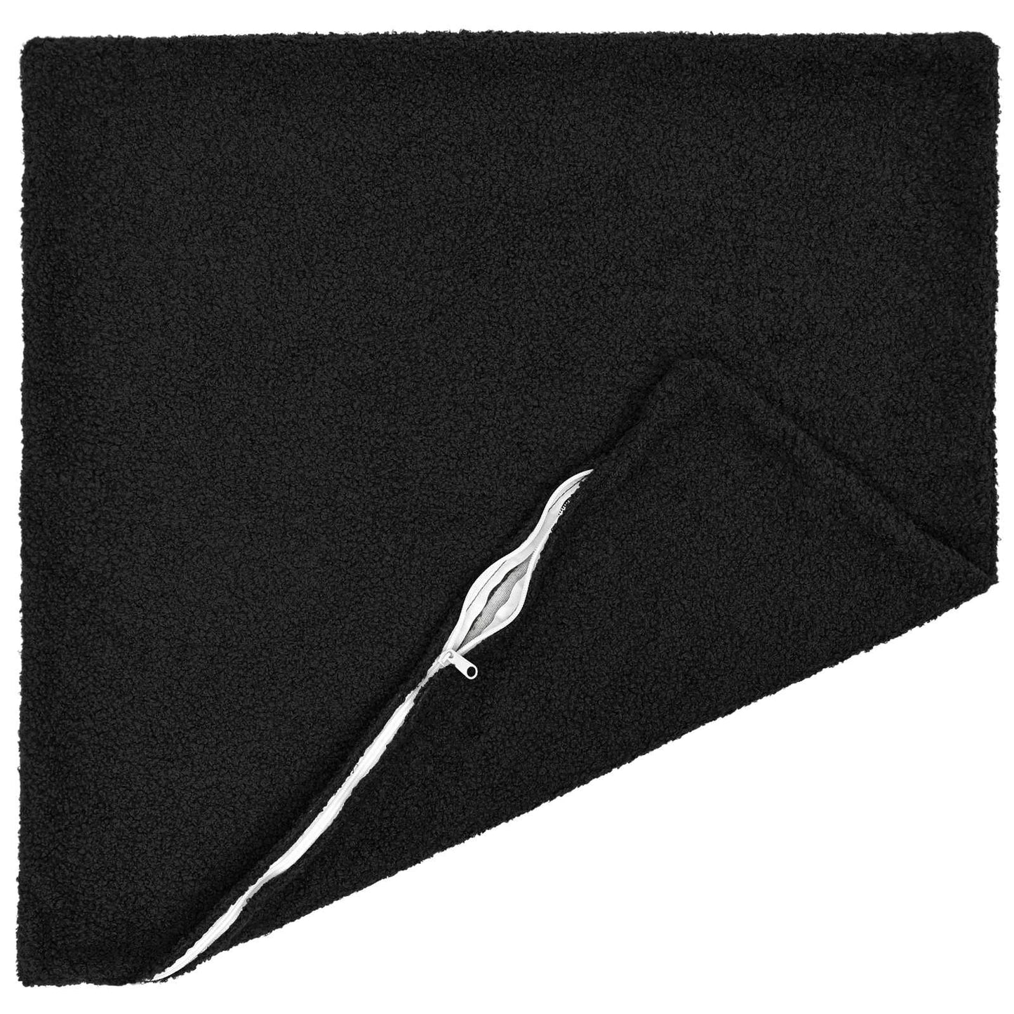 Cushion Cover 6 pcs HEERLEN Black 65 x 65 cm Bouclé