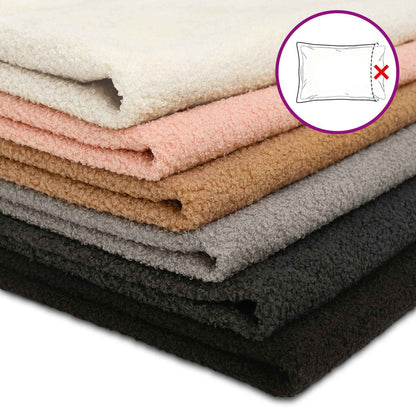 Cushion Cover 6 pcs HEERLEN Beige 65 x 65 cm Bouclé