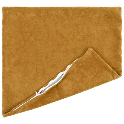Cushion Cover 6 pcs HEERLEN Yellow 65 x 65 cm Microfiber Fleece