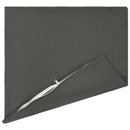 Cushion Cover 2 pcs HEERLEN Anthracite 65 x 65 cm Polyester
