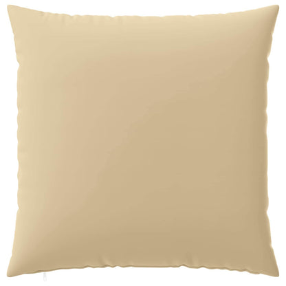Cushion Cover 2 pcs HEERLEN Beige 65 x 65 cm Polyester
